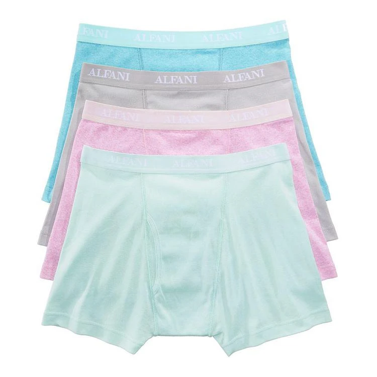 商品Alfani|Men's 4-Pk. Cotton Boxer Briefs, Created for Macy's,价格¥210,第1张图片