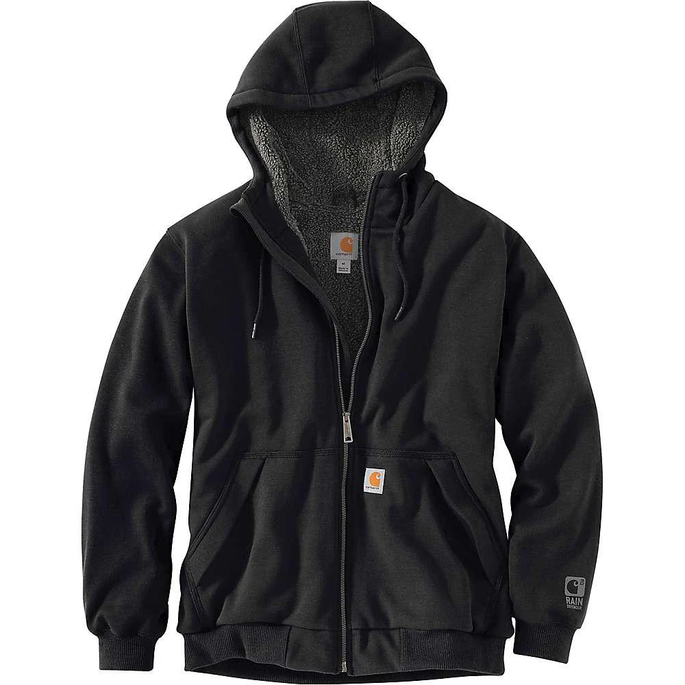 商品Carhartt|Carhartt Men's Rain Defender Relaxed Fit Midweight Sherpa-Lined Full-Zip Hooded Sweatshirt,价格¥610,第3张图片详细描述