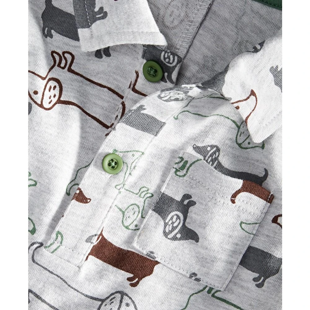 商品First Impressions|Baby Boys Walking Dogs Printed Sunsuit, Created for Macy's,价格¥68,第3张图片详细描述