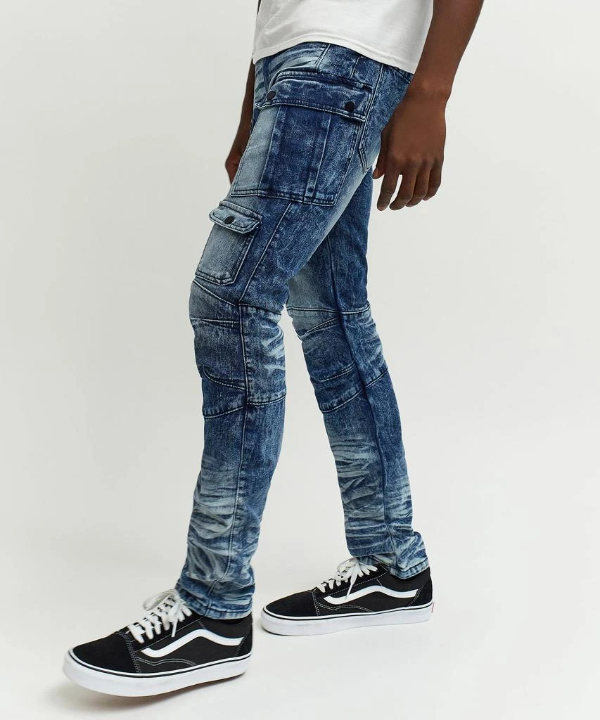 Dwayne Clean Multi Pocket Utility Cargo Denim - Icy Blue 商品