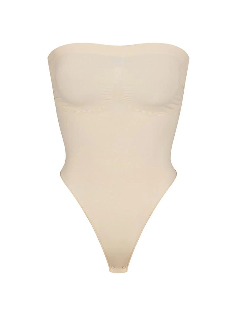 商品SKIMS|Seamless Sculpt Strapless Thong Bodysuit,价格¥526,第1张图片