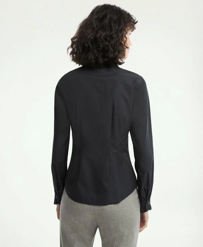 商品Brooks Brothers|Fitted Non-Iron Stretch Supima® Cotton Ruffle Dress Shirt,价格¥715,第4张图片�详细描述