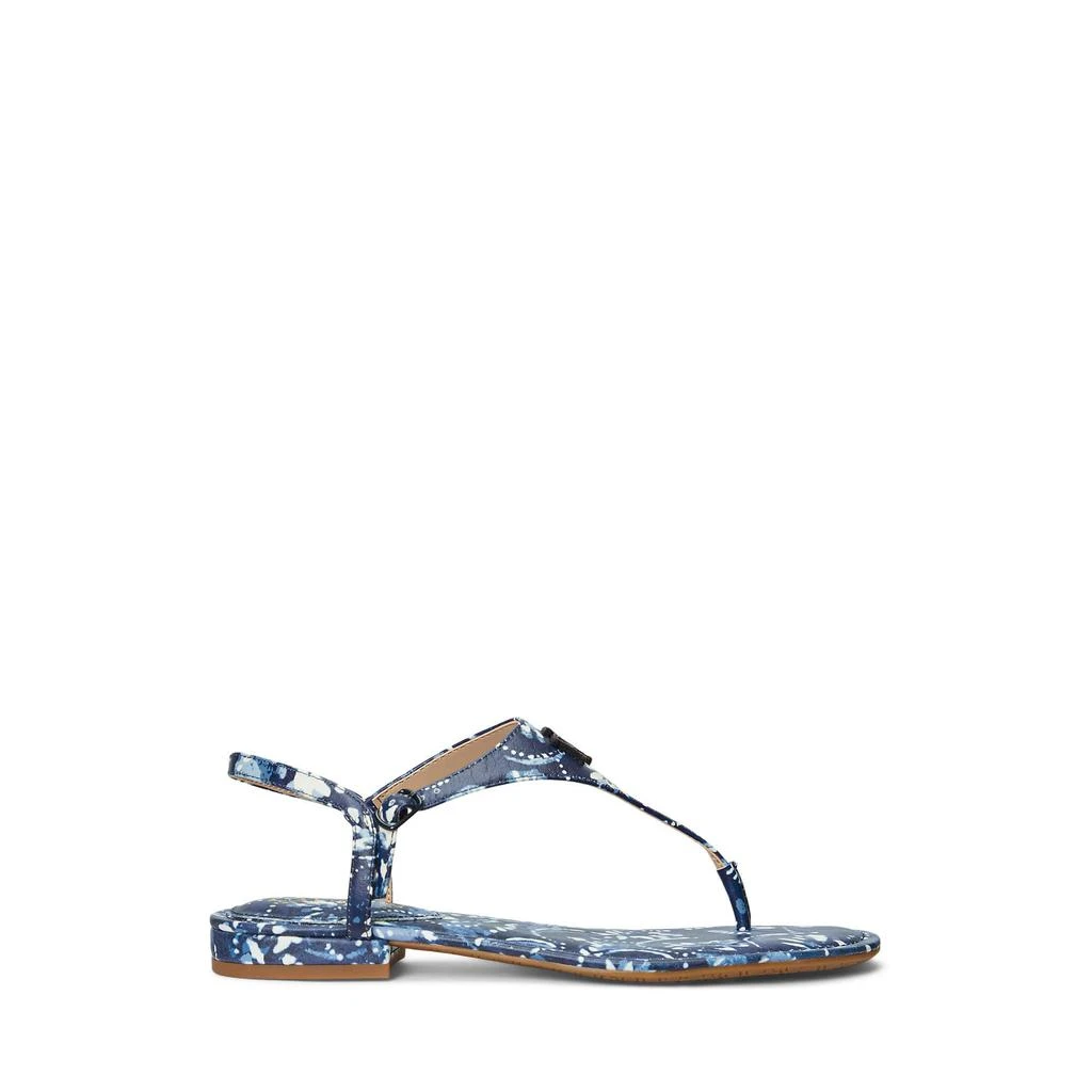 商品Ralph Lauren|Ellington Floral Leather Sandal,价格¥271,第2张图片详细描述