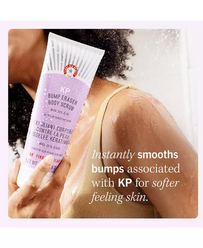 商品First Aid Beauty|KP Bump Eraser Body Scrub with 10% AHA – Body Exfoliant for Keratosis Pilaris, 8.0 oz.,价格¥89,第5张图片详细描述