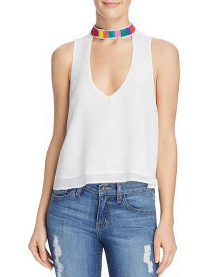 商品Show Me Your Mumu|Brielle Embellished Choker Top,价格¥690,第1张图片
