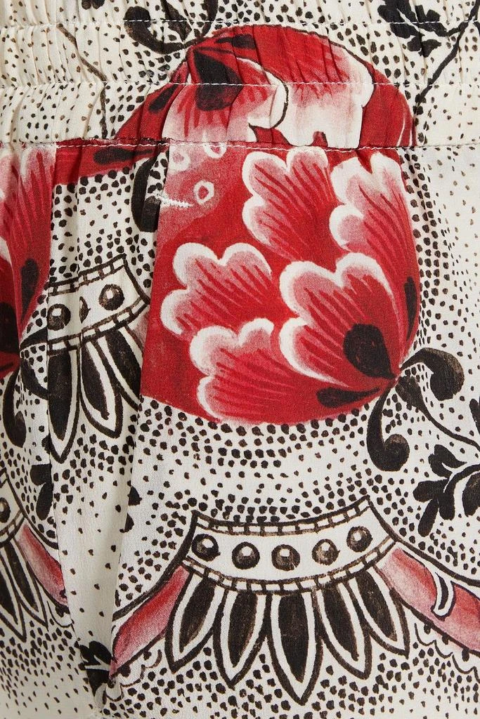 商品RED Valentino|Floral-print silk crepe de chine straight-leg pants,价格¥1455,第2张图片详细描述