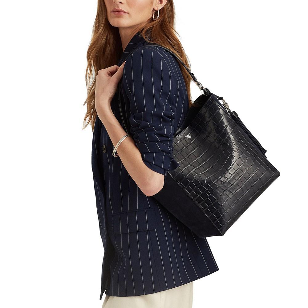 商品Ralph Lauren|Embossed Medium Adley Shoulder Bag,价格¥1314,第7张图片详细描述