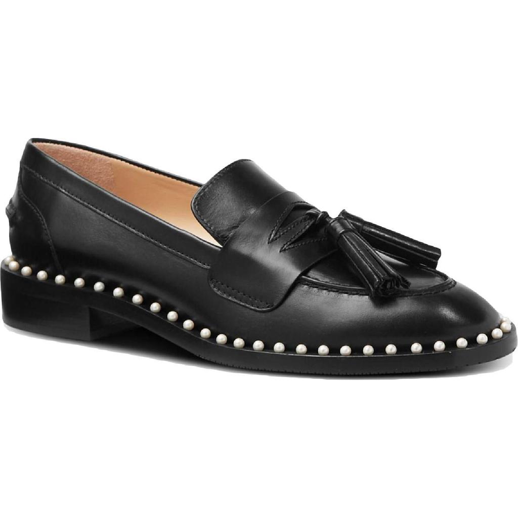 Stuart Weitzman | Stuart Weitzman Womens Kaylene Pearl Leather Slip On Loafer Heels 1131.38元 商品图片