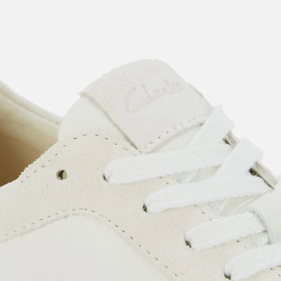 商品Clarks|CLARKS WOMEN'S CRAFTRUN LACE SUEDE RUNNING STYLE TRAINERS - WHITE,价格¥1010,第4张图片详细描述