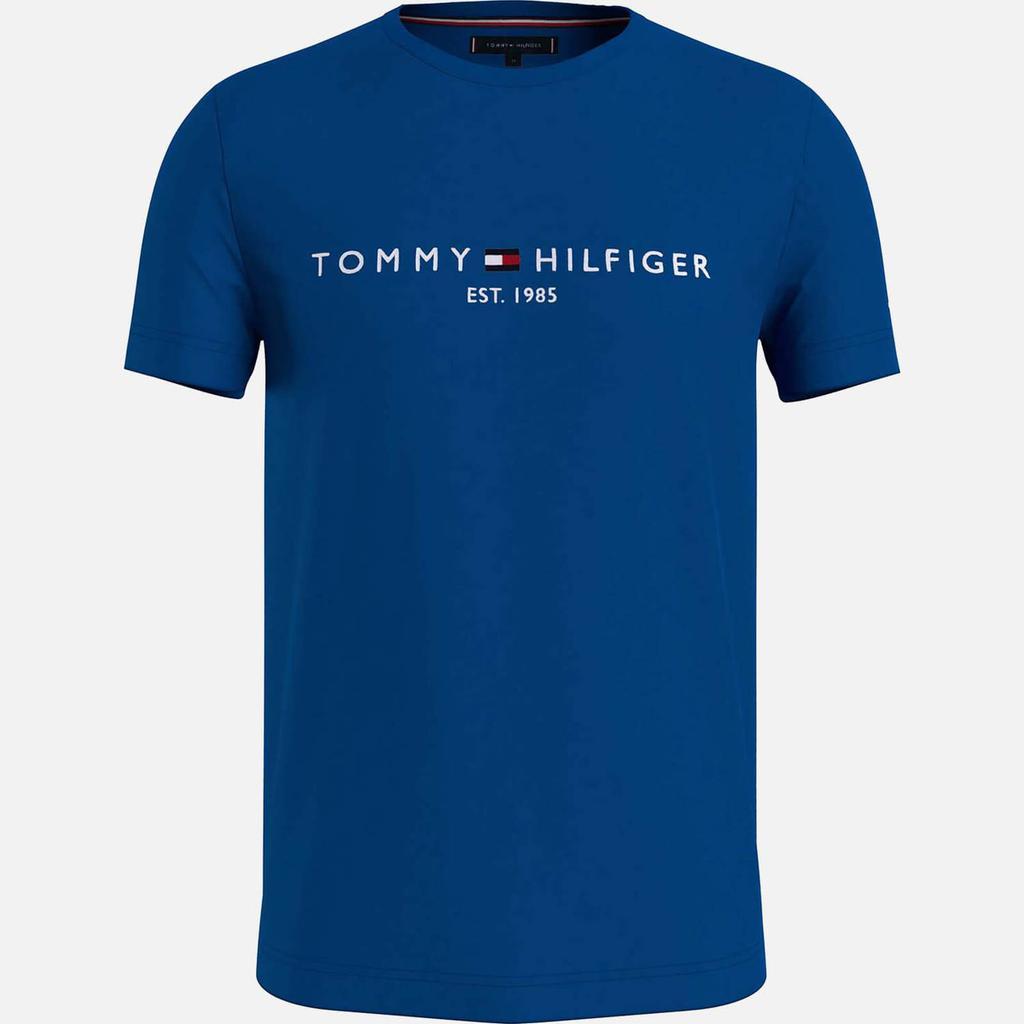 商品Tommy Hilfiger|Tommy Hilfiger Men's Tommy Logo T-Shirt - Greek Isle Blue,价格¥385,第1张图片