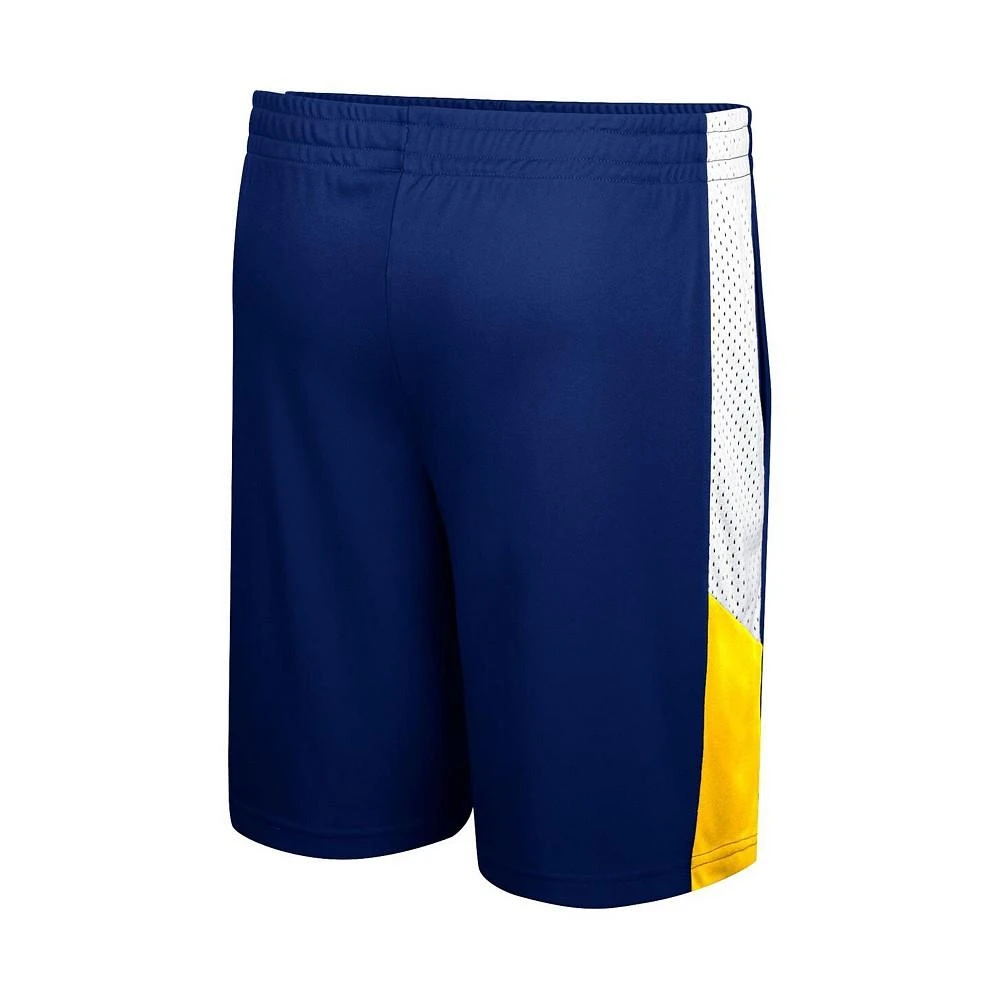 商品Colosseum|Big Boys Navy West Virginia Mountaineers Very Thorough Colorblock Shorts,价格¥210,第3张图片详细描述
