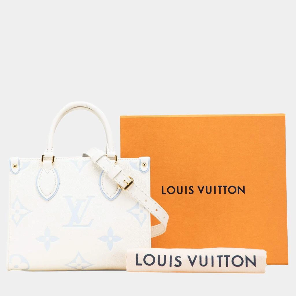 商品[二手商品] Louis Vuitton|Louis Vuitton Blue/White Monogram Empreinte Giant Onthego PM,价格¥36630,第4张图片详细描述