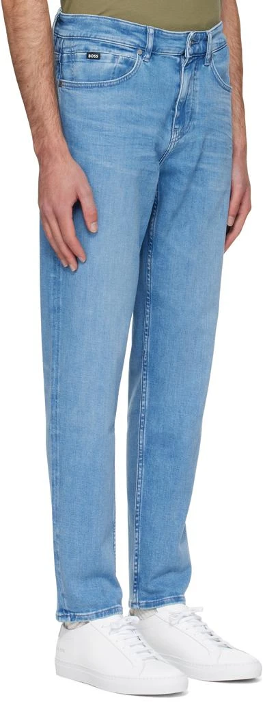商品Hugo Boss|蓝色 Maine Regular-Fit Comfort Denim 牛仔裤,价格¥1854,第2张图片详细描述