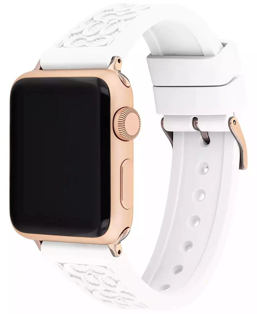 商品Coach|White Rubber 38/40/41mm Apple Watch® Band,价格¥452,第3张图片详细描述