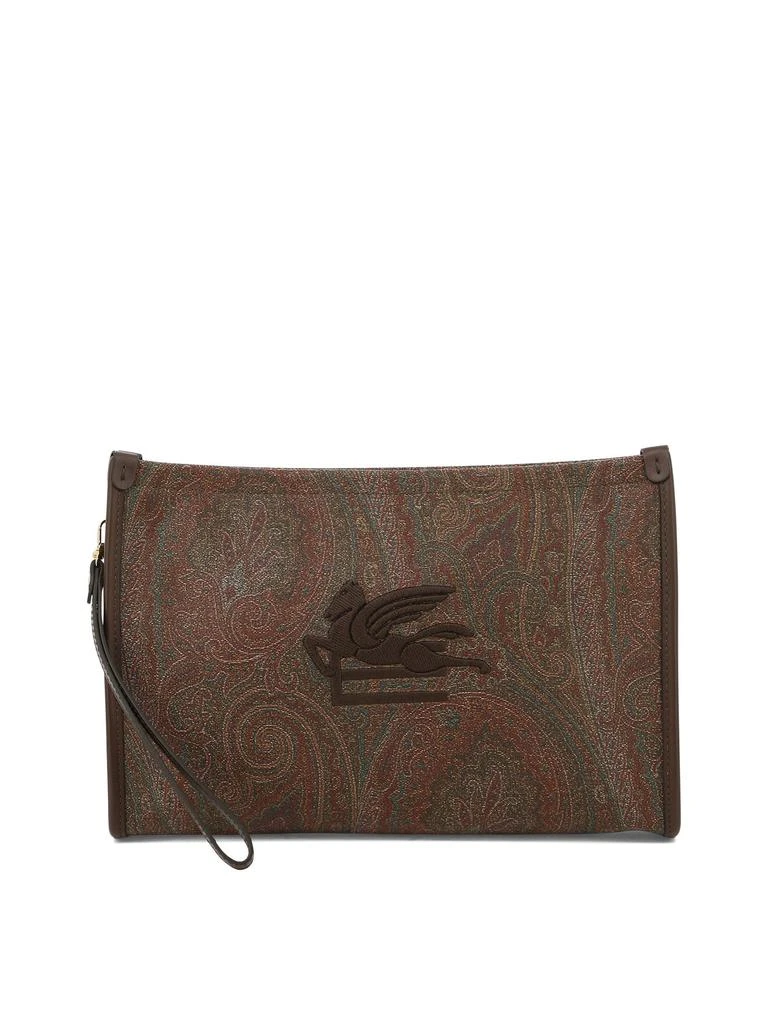 商品ETRO|Etro Essential Clutches Bordeaux,价格¥2630,第1张图片