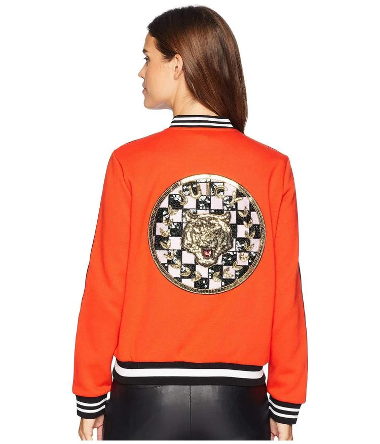 商品Juicy Couture|Luxe Tiger Patch Terry Bomber Jacket,价格¥426,第3张图片详细描述