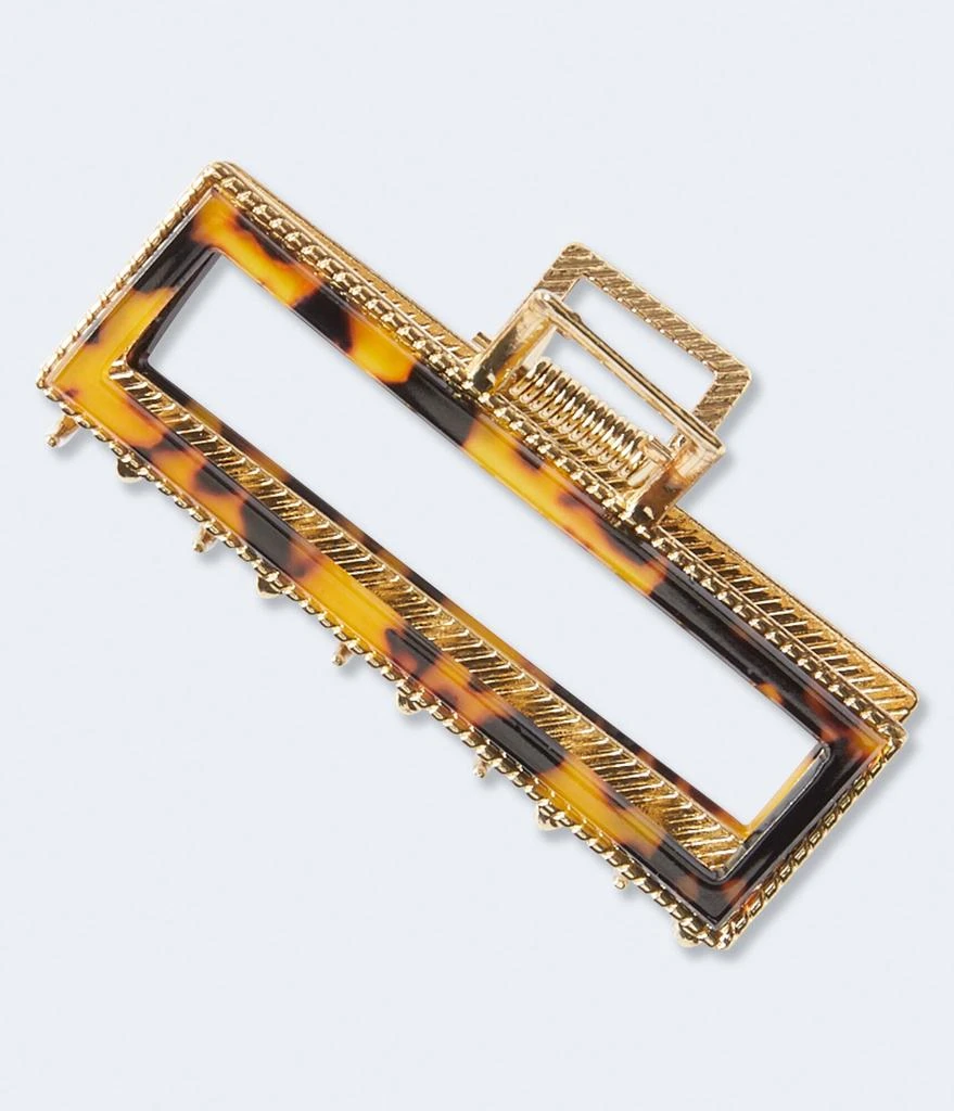 商品Aeropostale|Aeropostale Tortoiseshell Rectangular Claw Hair Clip,价格¥52,第1张图片