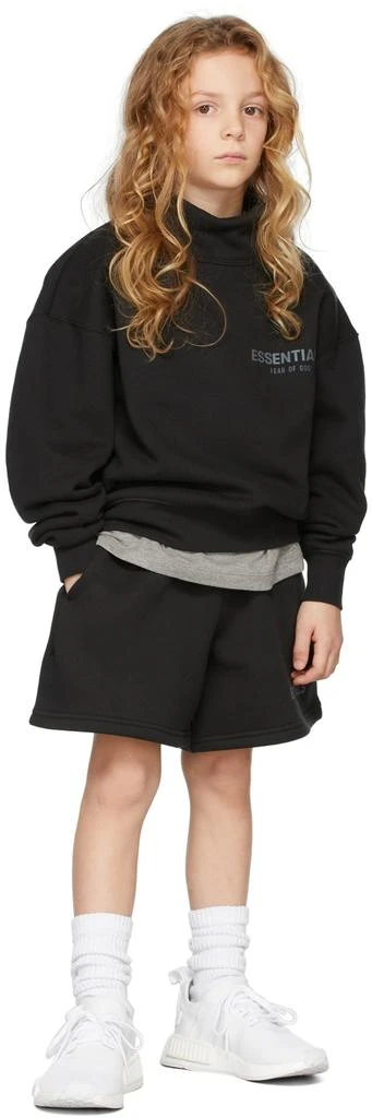 商品Essentials|Kids Black Sweat Shorts,价格¥183,第1张图片