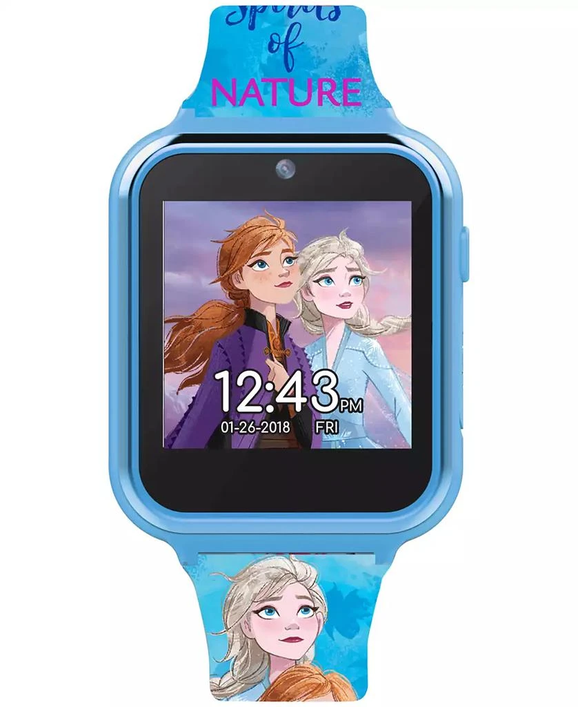 商品Accutime|Kid's Frozen 2 Blue Silicone Strap Touchscreen Smart Watch 46x41mm,价格¥277,第1张图片