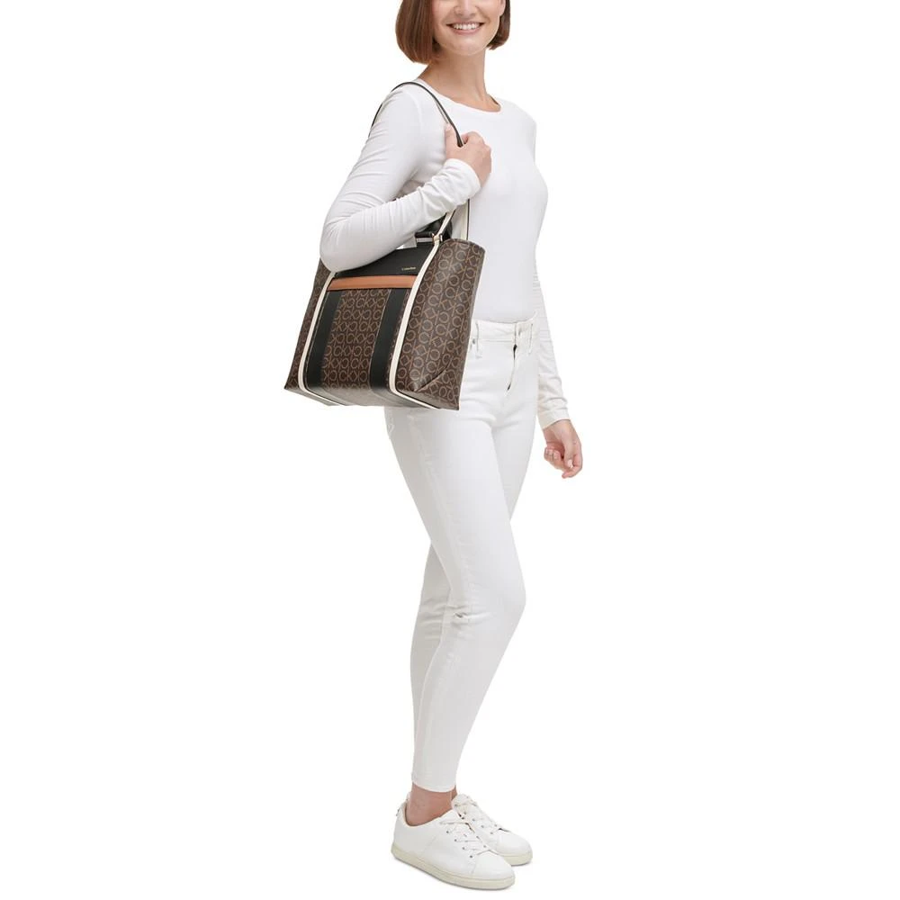 Sol Signature Dual Strap Colorblock Tote Bag 商品