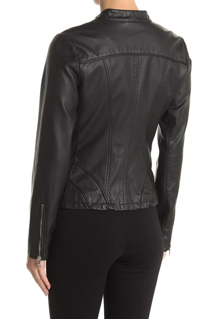 商品GUESS|Faux Leather Racer Jacket,价格¥205,第2张图片详细描述