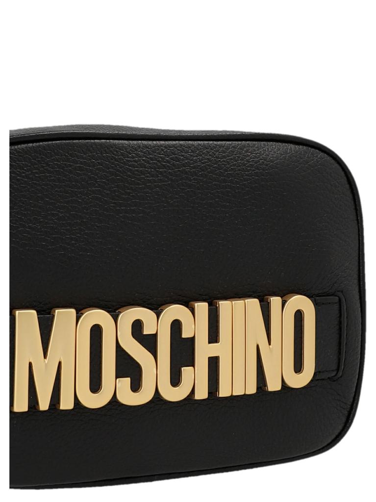 Moschino Logo Leather Crossbody Strap.商品第3张图片规格展示