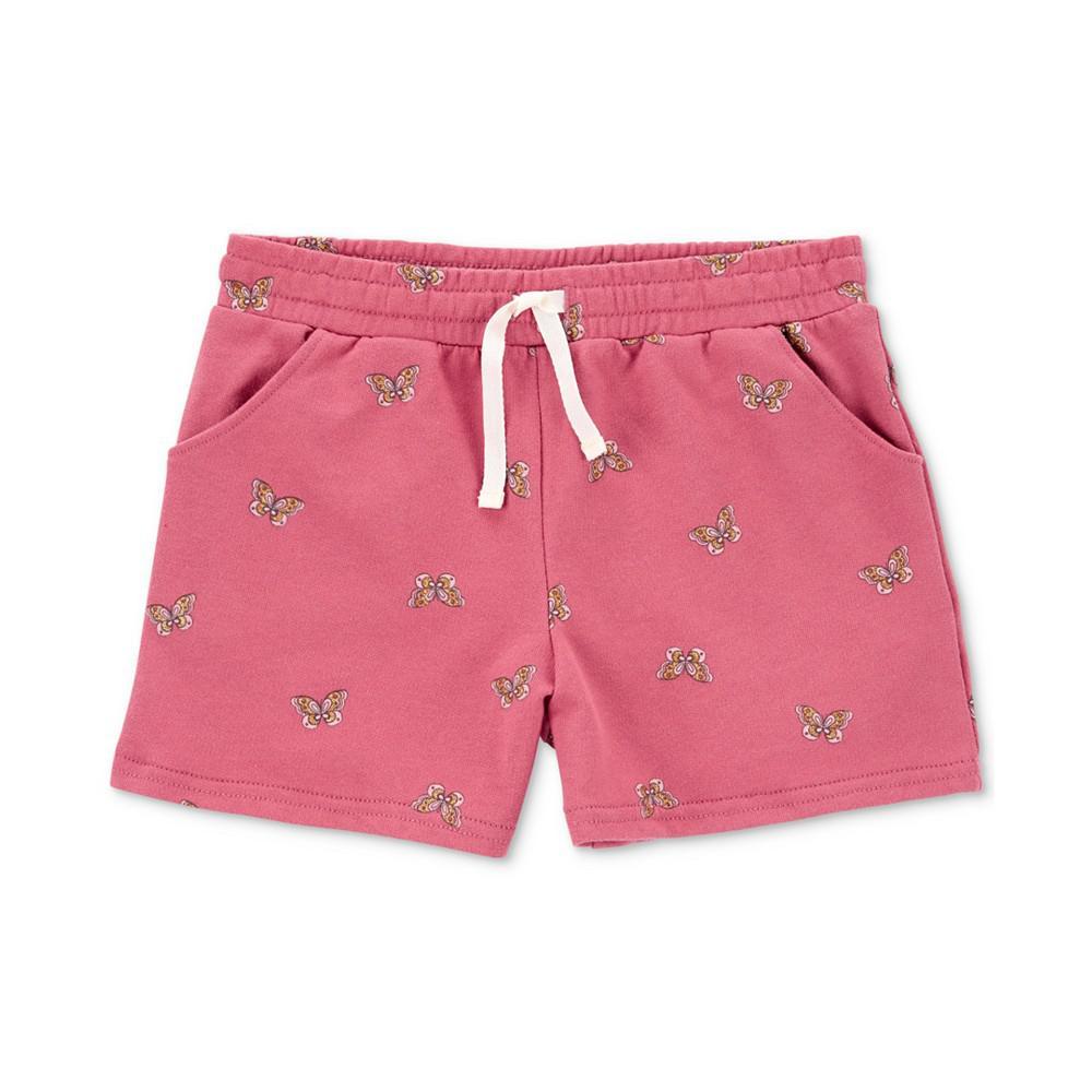 商品Carter's|Big and Little Girls Floral-Print French Terry Shorts,价格¥35,第3张图片详细描述