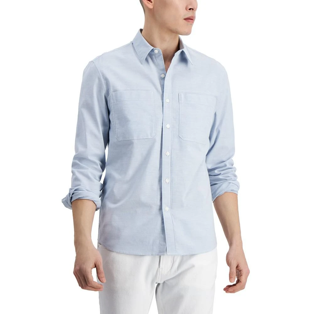 商品Michael Kors|Men's Relaxed Fit Utility Oxford Shirt,价格¥330,第1张图片