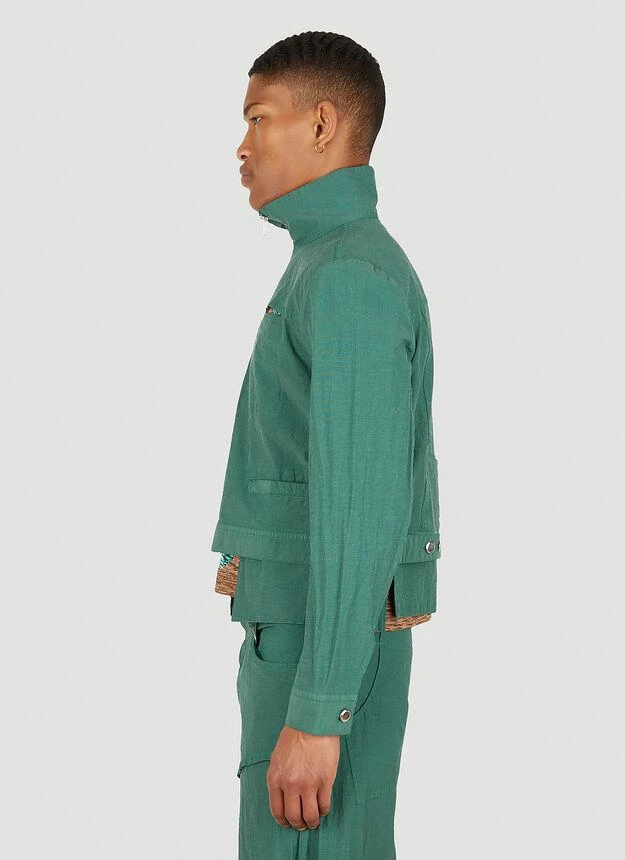 商品Eckhaus Latta|Panel Jacket in Green,价格¥1766,第3张图片详细描述