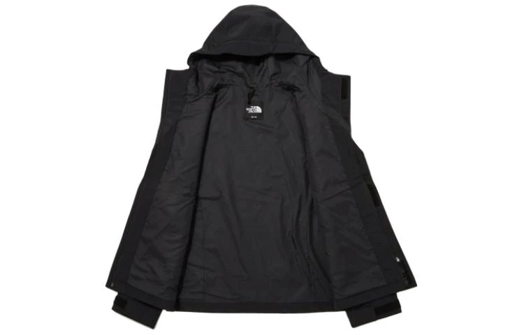 商品[国内直发] The North Face|北面 刺绣logo DRYVENT面料纯色防水连帽冲锋衣外套 男女同款 黑色,价格¥910,第3张图片详细描述