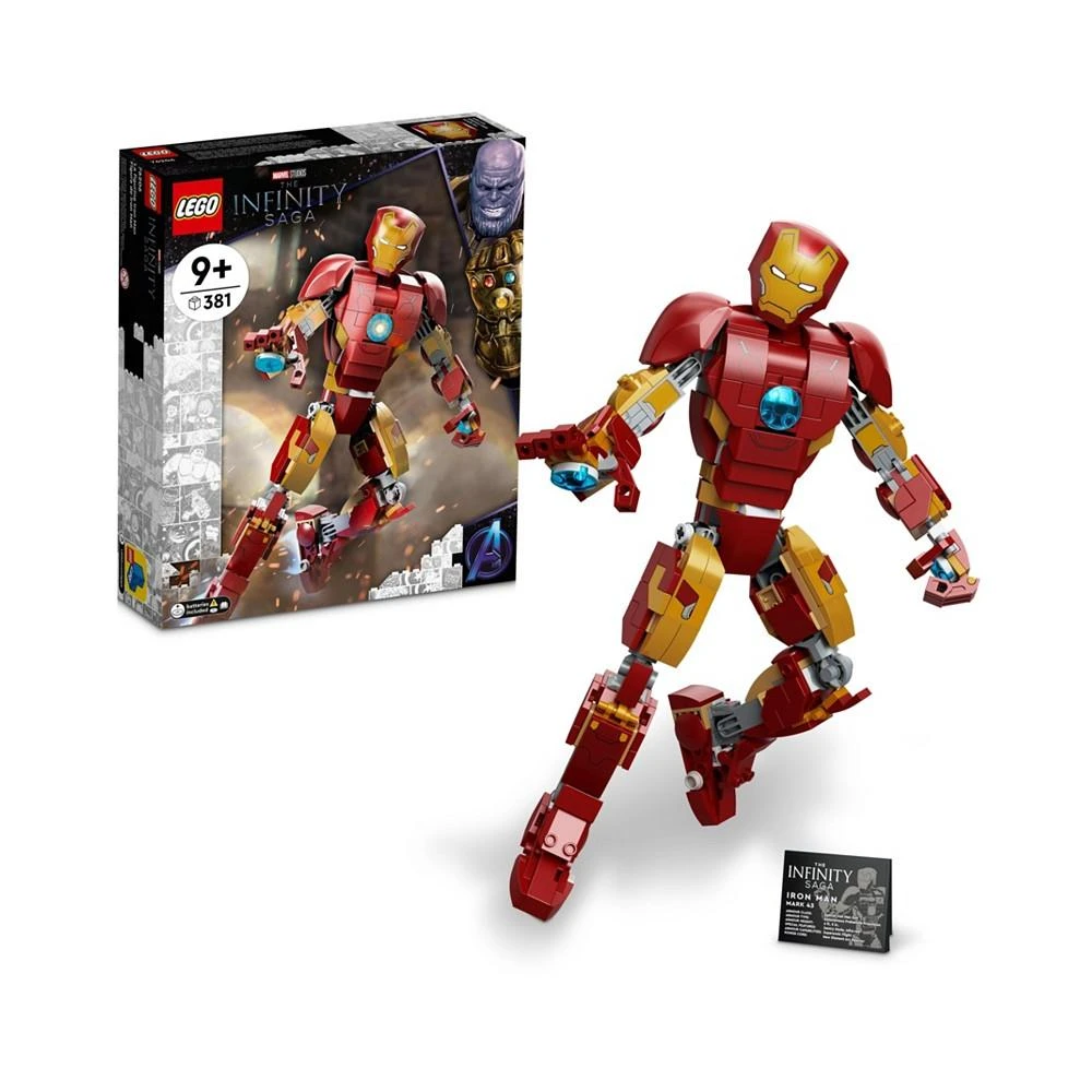 商品LEGO|Marvel Iron Man Figure Building Kit, Realistic Model for Play and Display, 381 Pieces,价格¥305,第1张图片