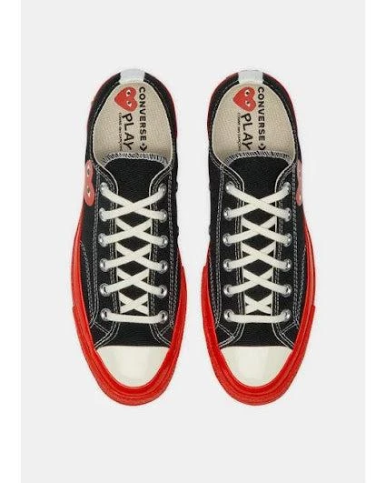 商品Comme des Garcons|COMME DES GARCONS PLAY X CONVERSE RED SOLE LOW TOP,价格¥568,第2张图片详细描述