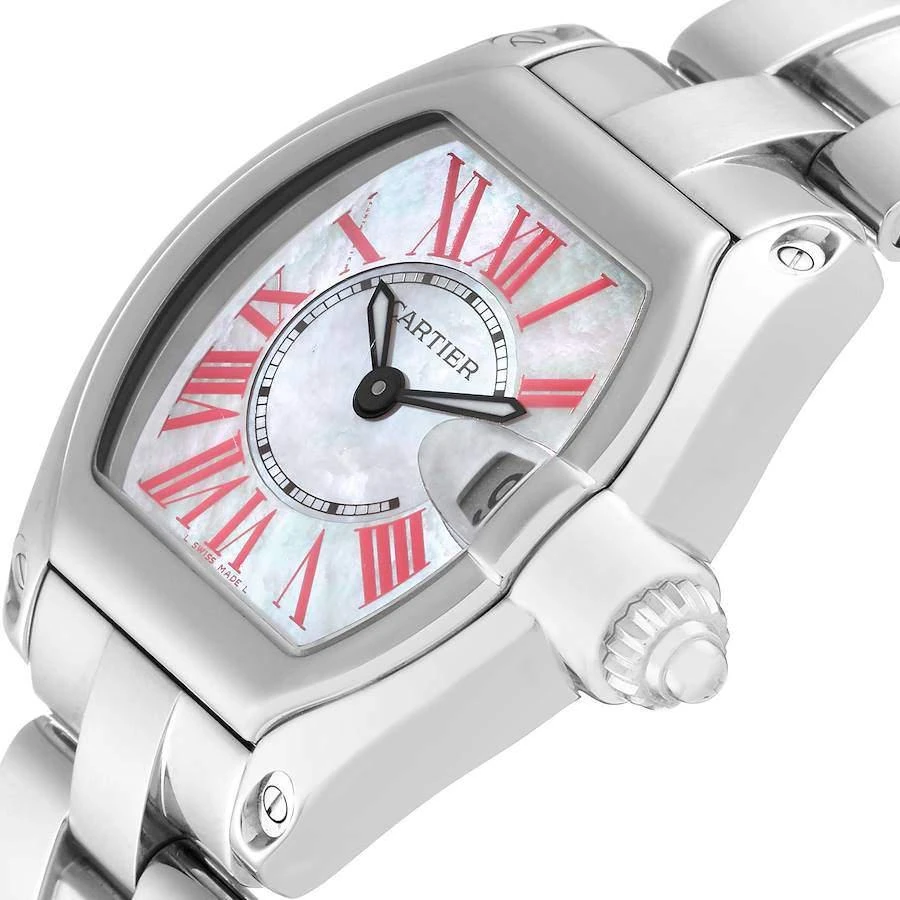 商品[二手商品] Cartier|Cartier Roadster Mother of Pearl Dial Steel Ladies Watch W6206006 36 x 30 mm,价格¥30119,第5张图片详细描述