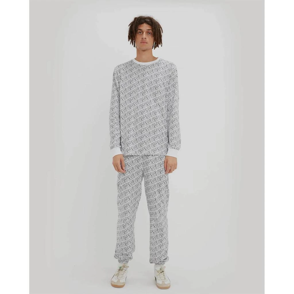 商品The Hut|Les Girls Les Boys Women's All Over Fuzzy Print Loose Fit Joggers - White,价格¥411,第2张图片详细描述