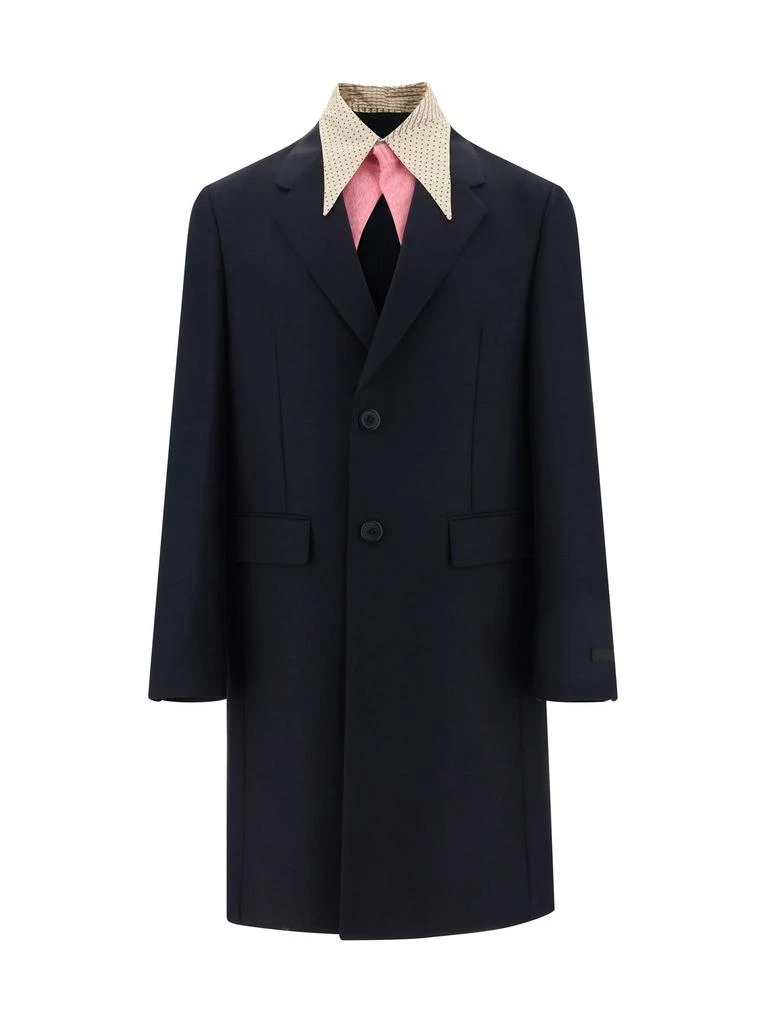 商品Prada|Prada Insert Detailed Single Breasted Trench Coat,价格¥17931,第1张图片