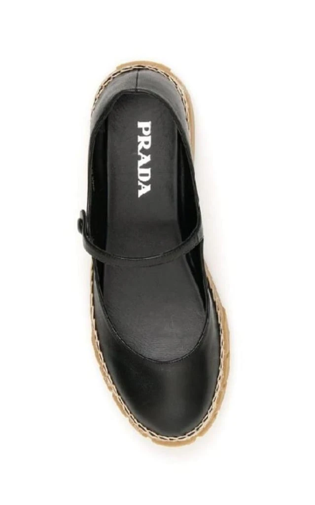 商品Prada|Platform Mary Janes Leather Shoes,价格¥6998,第2张图片详细描述
