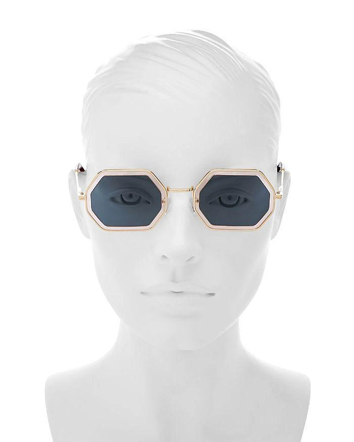 商品Chloé|Women's Poppy Mirrored Octagonal Sunglasses, 53mm,价格¥3139,第2张图片详细描述