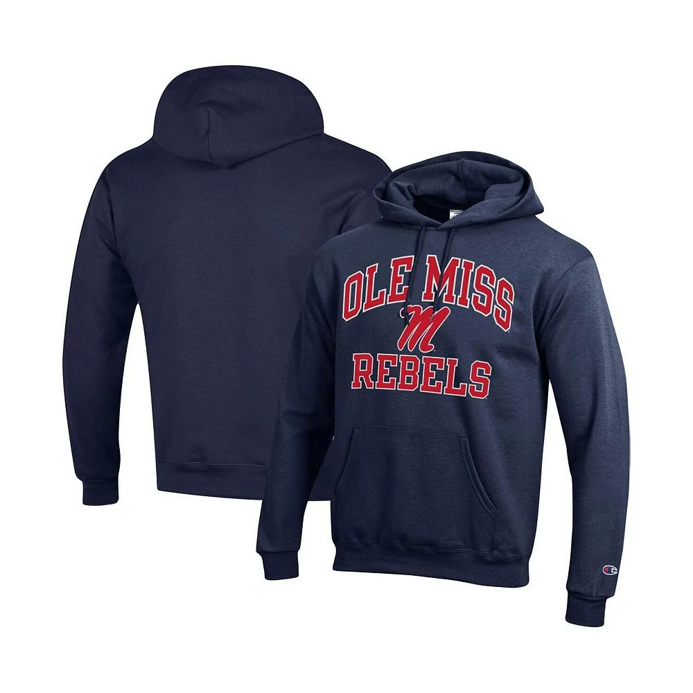 商品CHAMPION|Men's Navy Ole Miss Rebels High Motor Pullover Hoodie,价格¥443,第1张图片