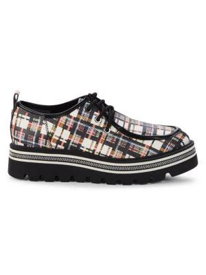 商品Sam Edelman|Larow Plaid Platform Sneakers,价格¥237,第1张图片
