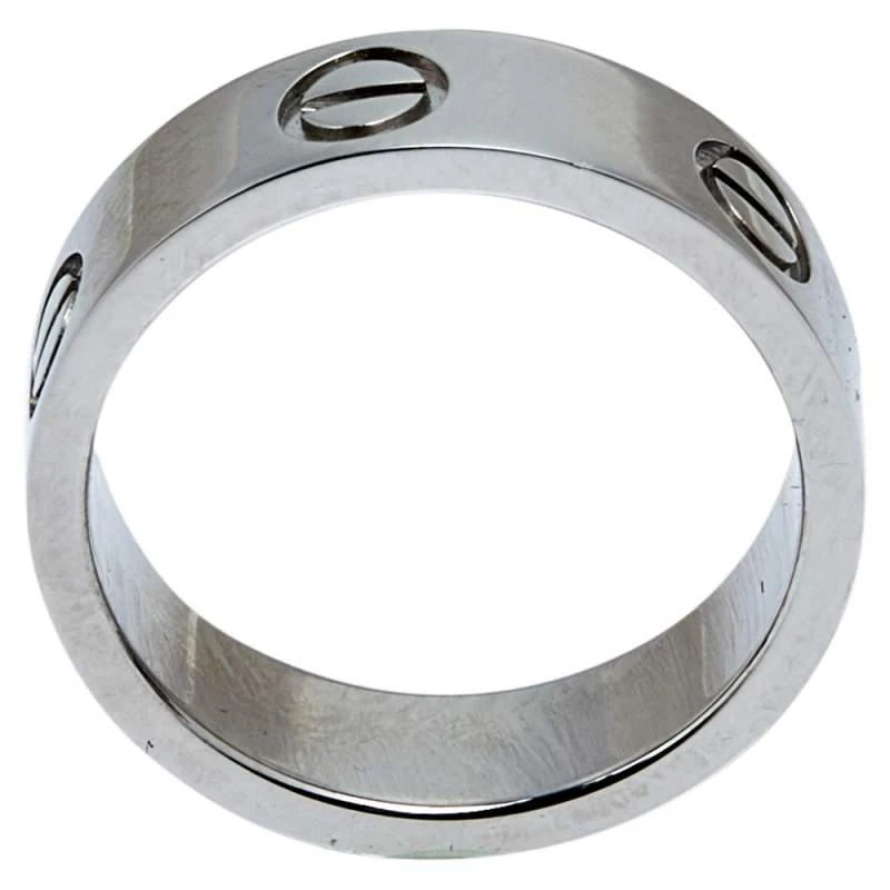 商品[二手商品] Cartier|Cartier Love Platinum Band Ring Size 51,价格¥8314,第4张图片详细描述