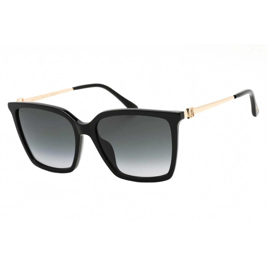 商品Jimmy Choo|Jimmy Choo Women's Sunglasses - Black Rectangular Full Rim Acetate | TOTTA/G/S 0807 9O,价格¥666,第1张图片