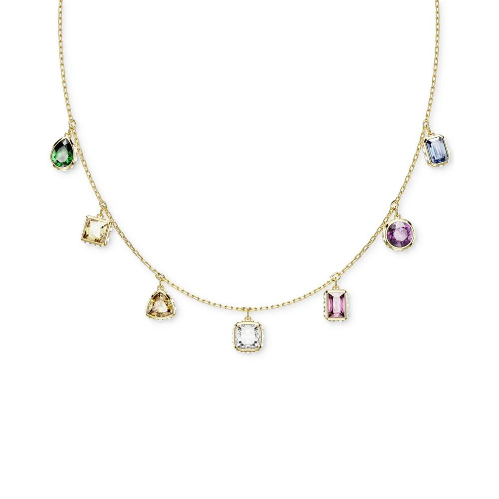 商品Swarovski|Gold-Tone Mixed Crystal Charm Necklace, 15" + 2-3/4" extender,价格¥1469,第1张图片