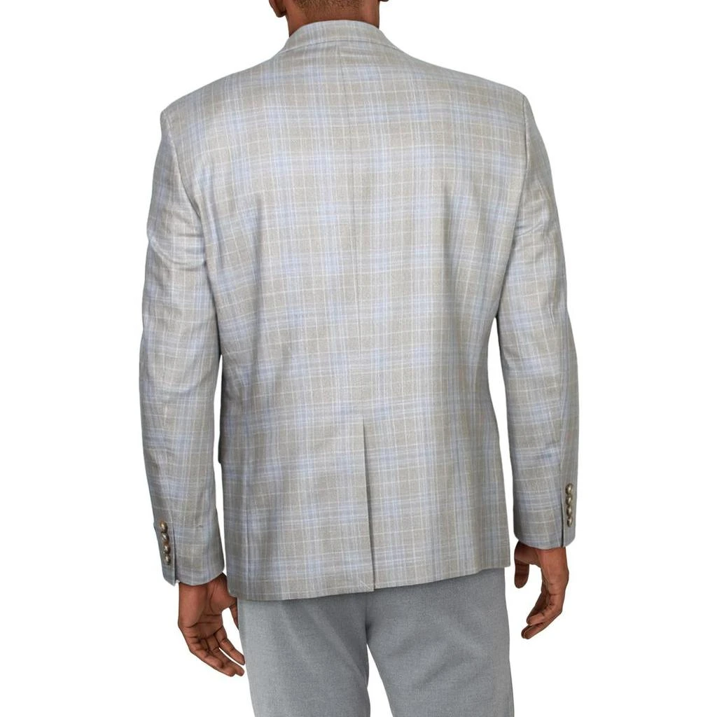 商品Ralph Lauren|Lauren Ralph Lauren Mens Lexington Wool Blend Plaid Two-Button Blazer,价格¥419,第2张图片详细描述