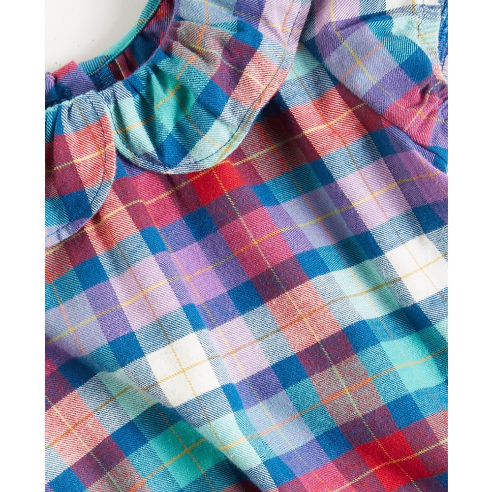 商品First Impressions|Baby Girls Jewel-Tone Plaid Top, Created for Macy's,价格¥148,第5张图片详细描述