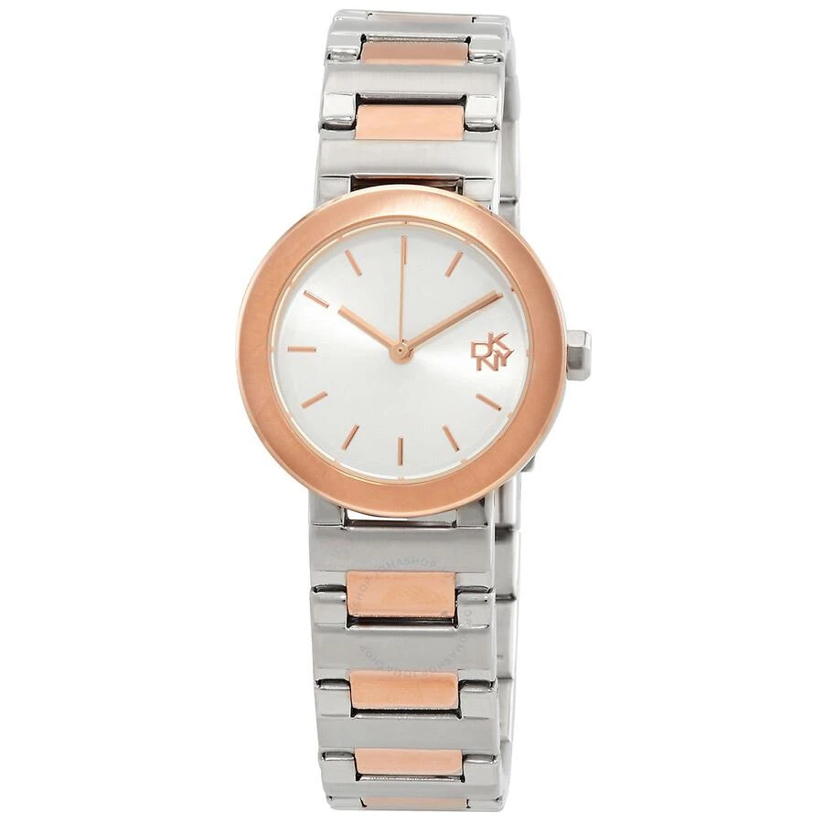 商品DKNY|Metrolink Quartz White Dial Two-Tone Ladies Watch NY6609,价格¥514,第1张图片