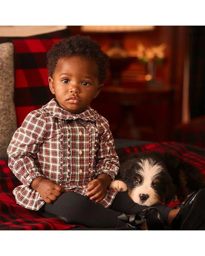 商品Ralph Lauren|Girls' Plaid Poplin Shirt & Tuxedo Leggings Set - Baby,价格¥170,第4张图片详细描述