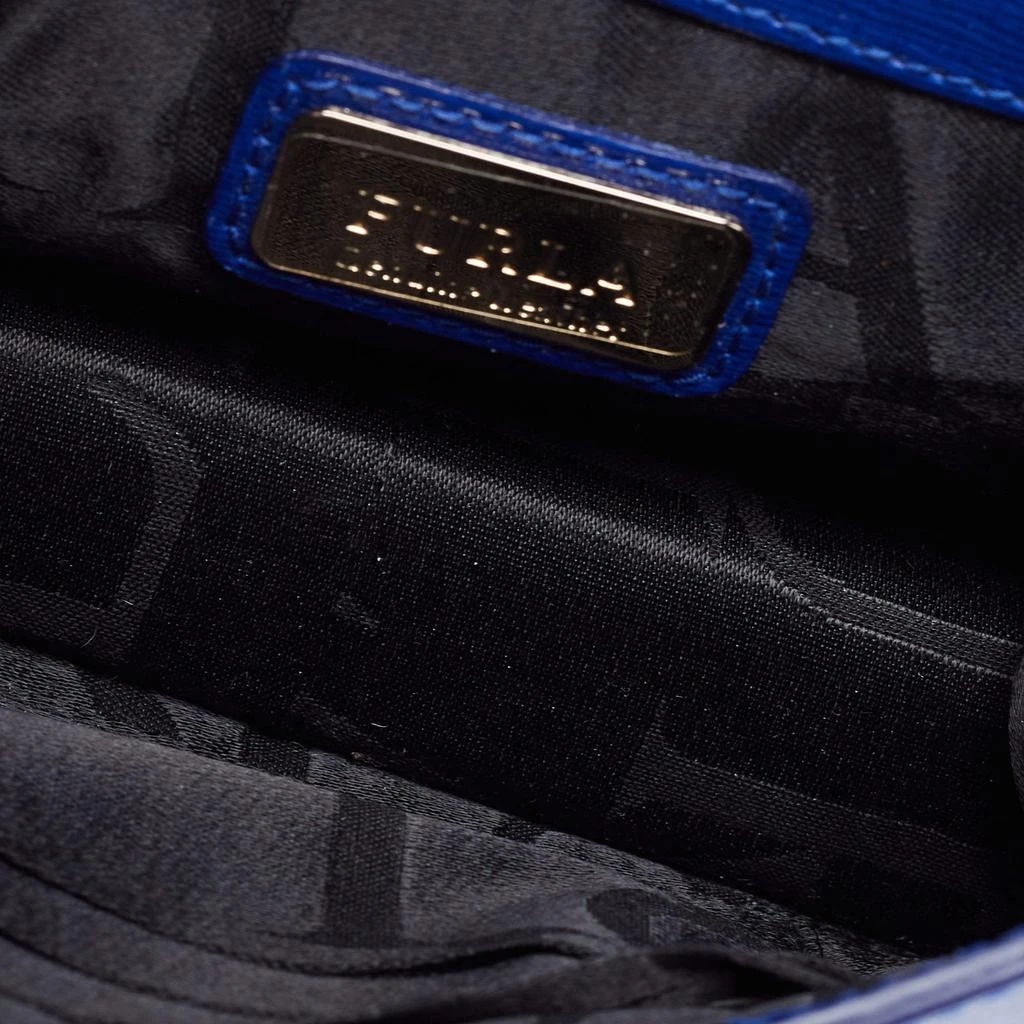 Furla Royal Blue Saffiano Leather Mini Metropolis Chain Shoulder Bag 商品