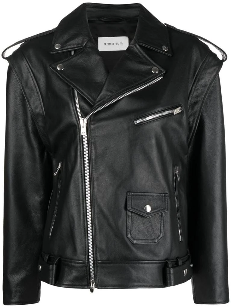 商品Armarium|Armarium Leather Biker Jacket,价格¥7082,第1张图片