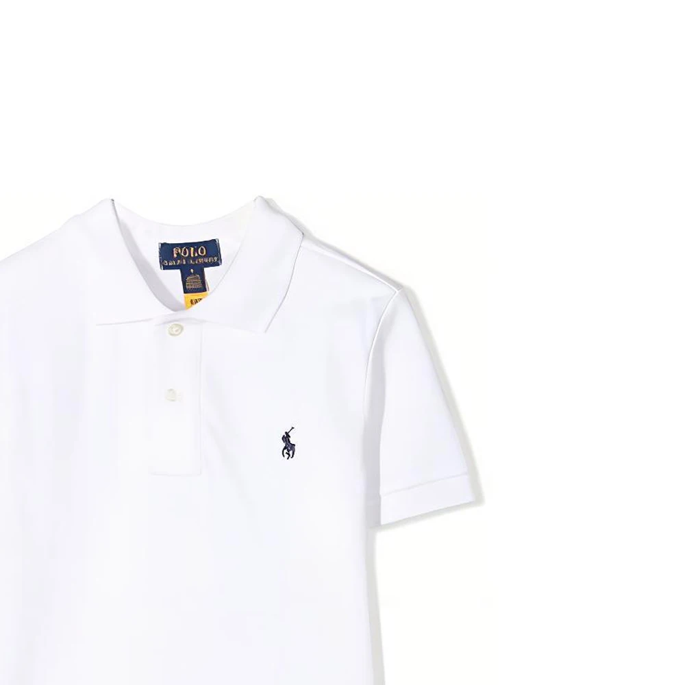 商品[国内直发] Ralph Lauren|Logo刺绣透气纯色短袖T恤 白色 儿童款,价格¥501,第7张图片详细描述
