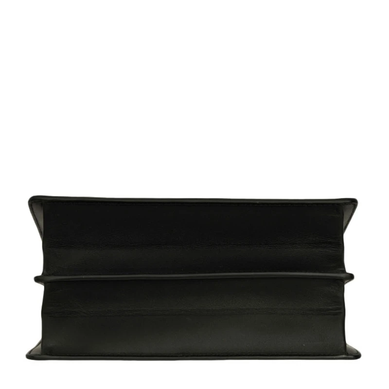 商品Salvatore Ferragamo|Salvatore Ferragamo 菲拉格慕 女士经典黑色皮革马蹄扣logo单肩手拿包 21-F893CALFNERO,价格¥3724,第1张图片